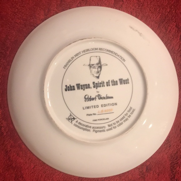 John Wayne “Spirit of the West” collectors plate - Picture 5 of 6